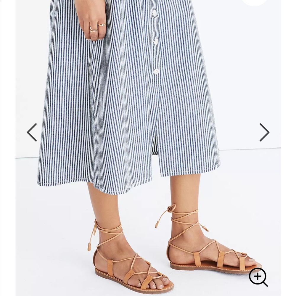 Madewell Boardwalk Lace-Up Sandals size 8.5